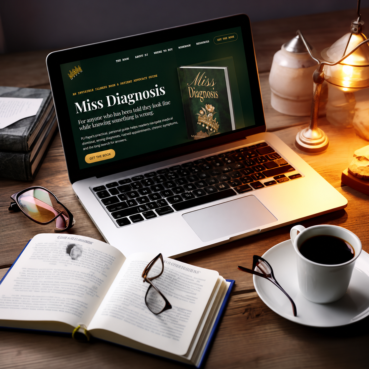 Books and writing tools symbolizing a lasting author presence online