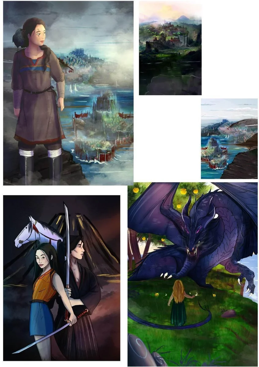 Curated illustration sample board 2