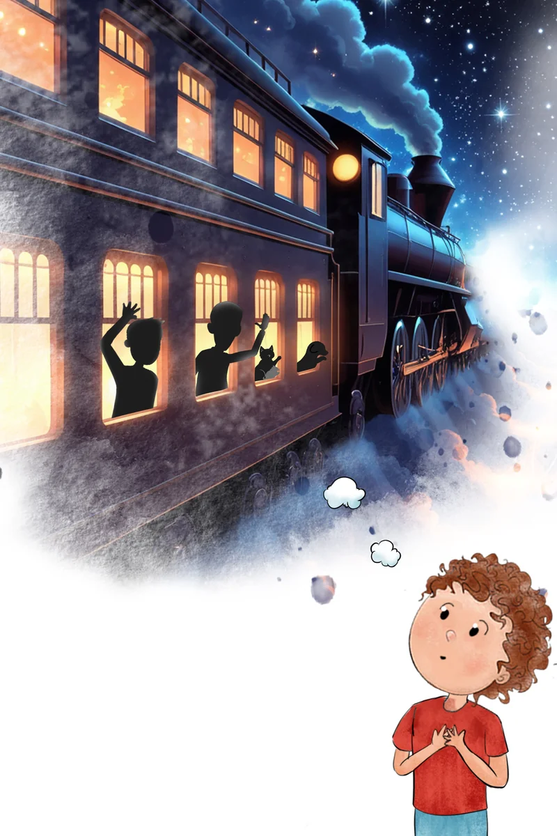 Watercolor children’s book illustration, scene 15